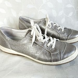 Josef Seibel Metallic Lace Up Sneaker Size 37
